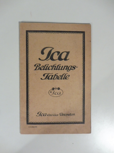 Ica Belichtungs-tabelle